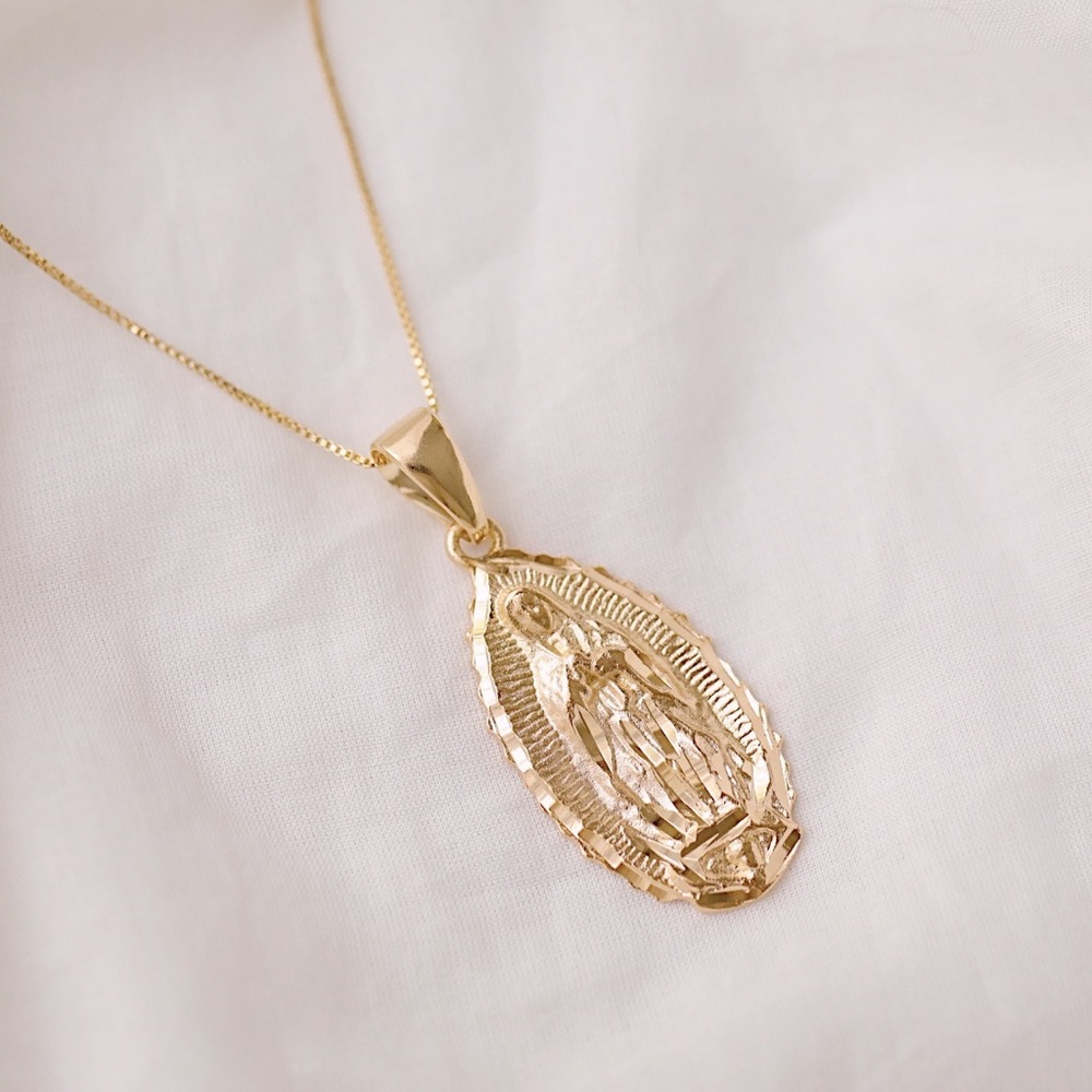Virgin Mary Necklace | 18k Gold Filled - Picture 2 of 7